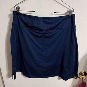 💜 XXL Elegant Navy Blue Women's Skort Swim wear
